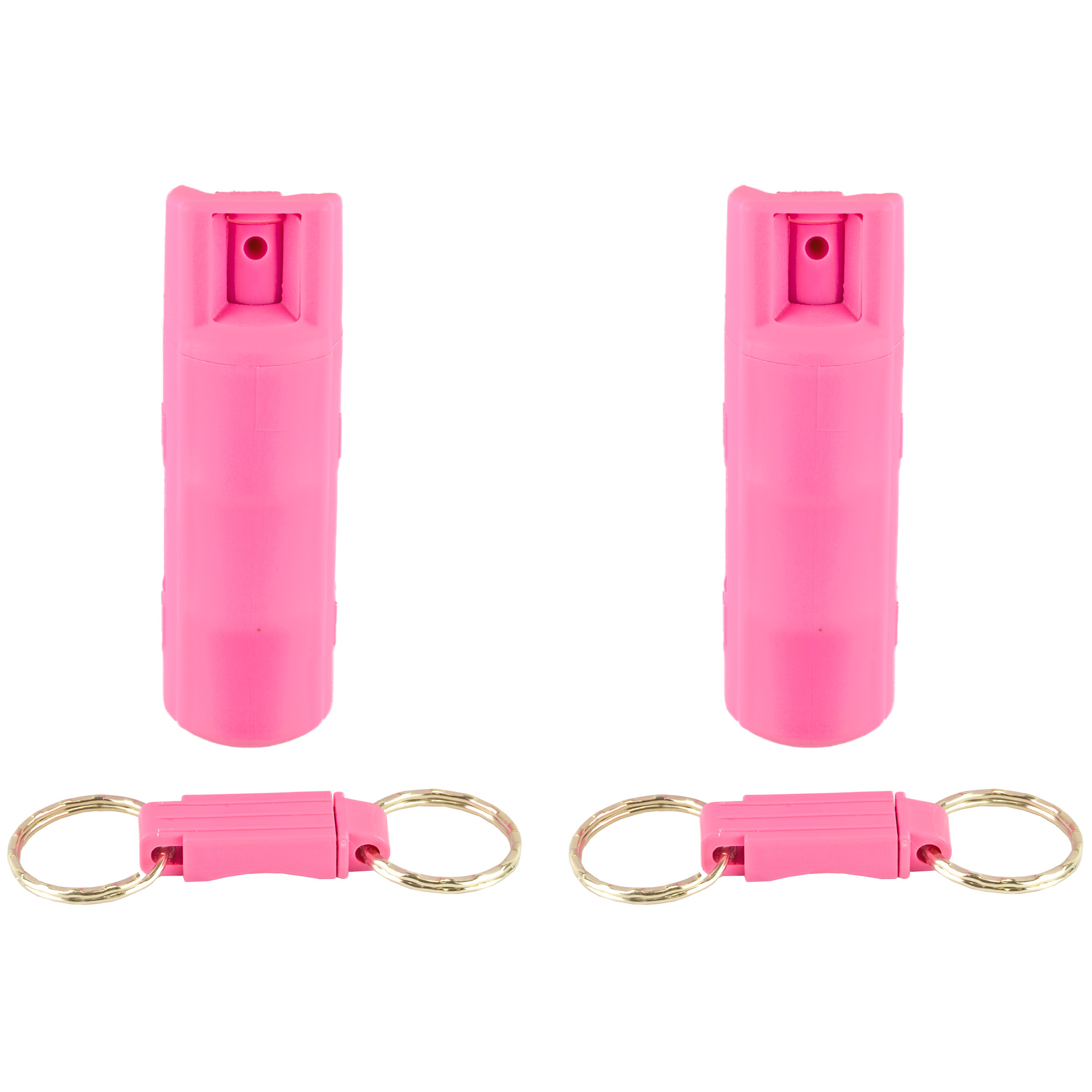 Sabre Key Case Pepper Spray Combo Pack Pink 2 pk. Maximum Strength Formula UV Marking Dye 10ft Range 25 Bursts HC-NBCF-04