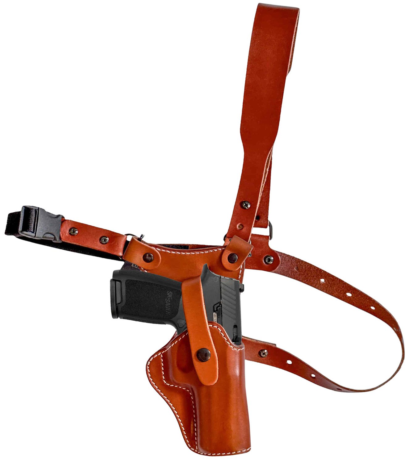 1791 Gunleather PFC-2.4-CBR-R Optic Ready Holster Brown RH - 1791 Gunleather - BROWN