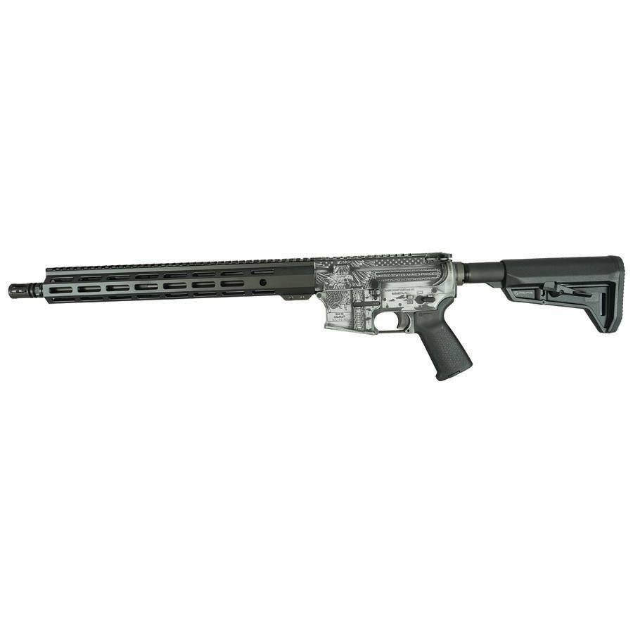 Shark Coast Tactical Armed Forces Grey Rifle 5.56mm 30rd Magazine 16 Barrel 15 MLOK Handguard - Shark Coast Tactical