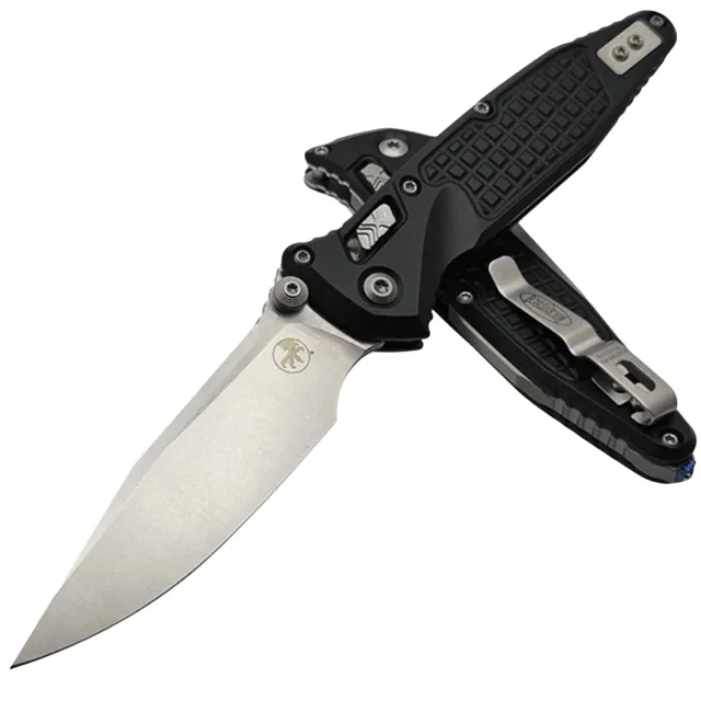 Microtech 160RL-10FR SOCOM RAM-LOK 4 In SE Stonewash Black Aluminum