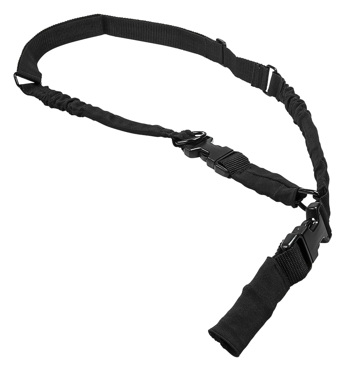 NcStar AARS21PB 2/1 Point Sling 1.25" Adjustable Bungee Black 55"-72" - NcSTAR