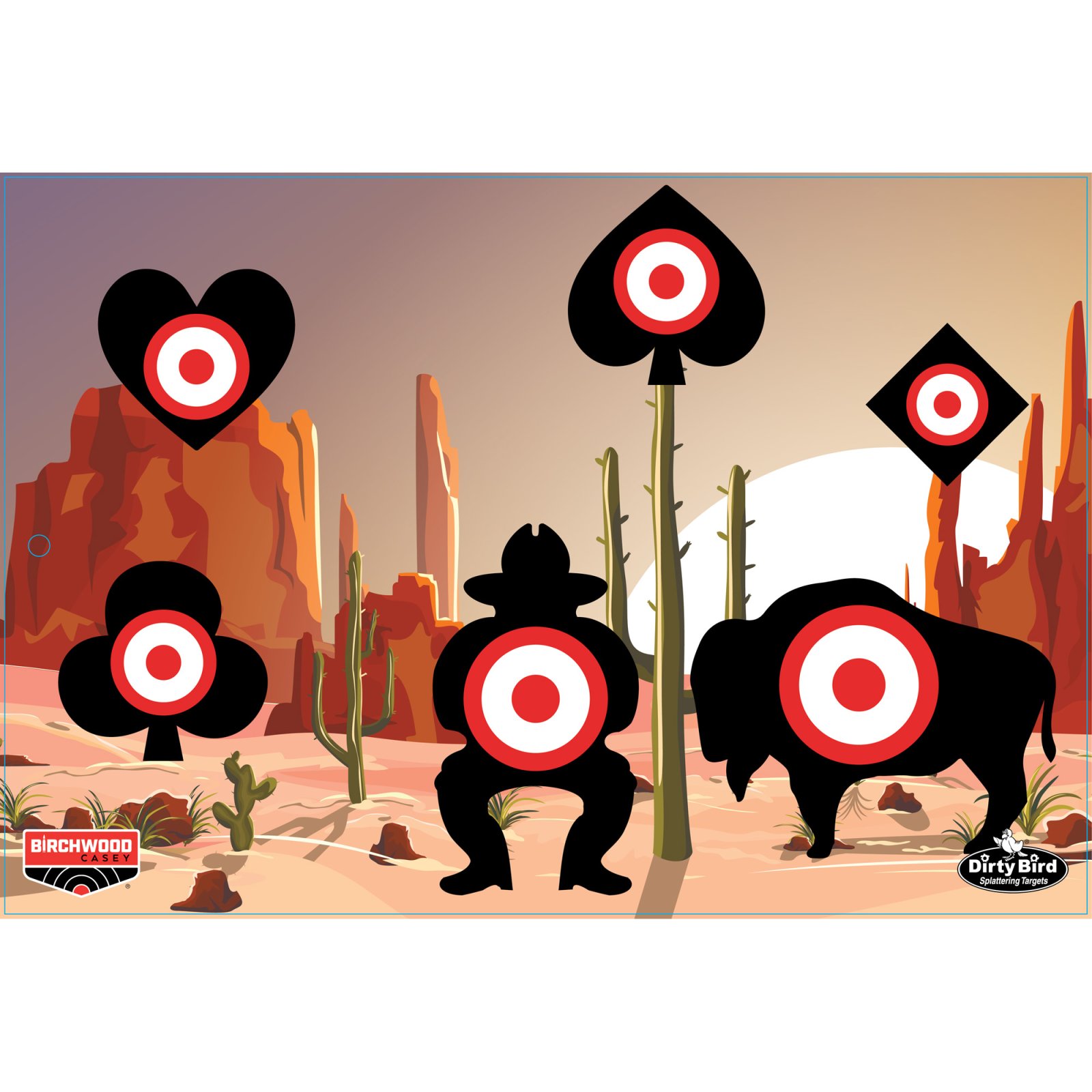 Birchwood Casey Dirty Bird Aces High Target 12x18 6/ct
