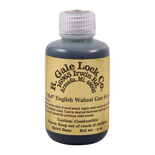 R. GALE LOCK CO. 1864 ENGLISH WALNUT STAIN 4 OZ. - R. GALE LOCK CO.