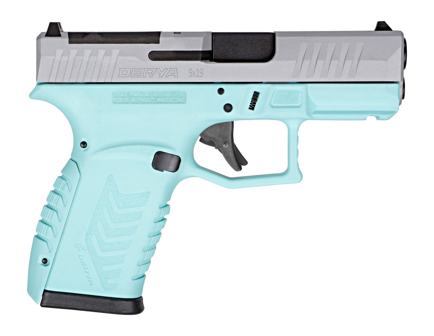 Derya DY9Z 9MM Semi-Auto Pistol 3.5in Barrel 15rd Blue/Silver