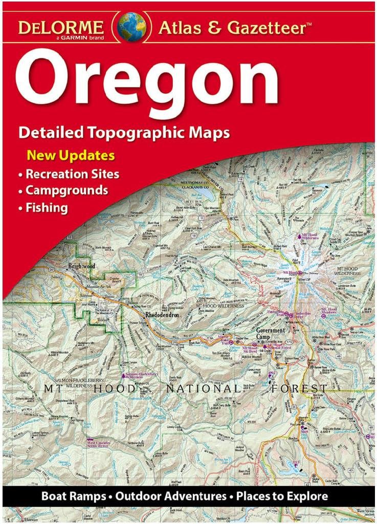 DELORME OREGON Topographic Maps & Gazetteer, Trails & POIs