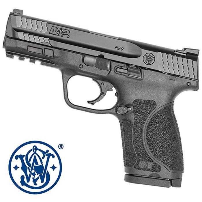 SWLE M&P 9 M2.0 9MM NTS 4'' Pistol Semi Auto Striker Fire 4.625" Threaded Barrel