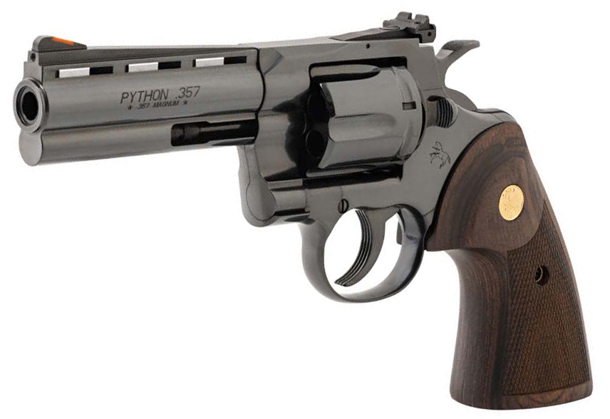 Colt ZPYTHONBP4WTS Python 357MAG 4.25" Blued, Walnut Grips, Blemished