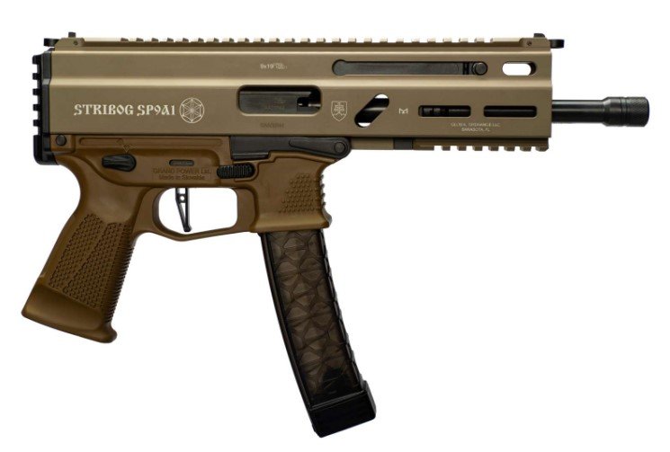 Global Ordnance 197892004763 Stribog SP9A1 9mm 30+1 8" FDE