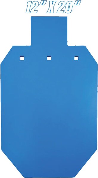 Bash Target 932 AR500 Silhouette Gong 2/3 Size 12"x20" 1/2" Steel