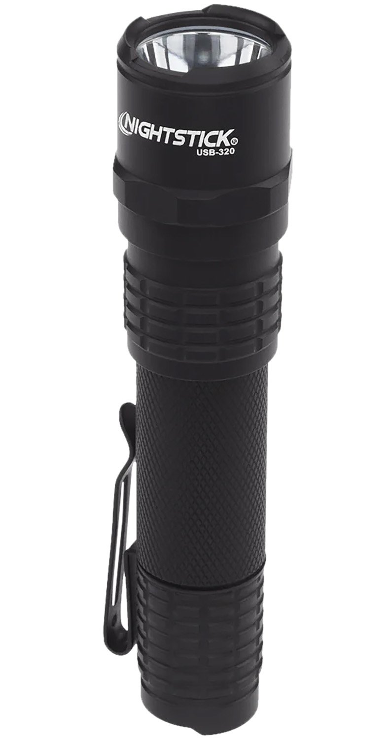 Buy Nightstick USB320 Tactical Black Anodized Hardcoat Aluminum White Cree LED Flashlight 320 Lumens 111 Meters Range online