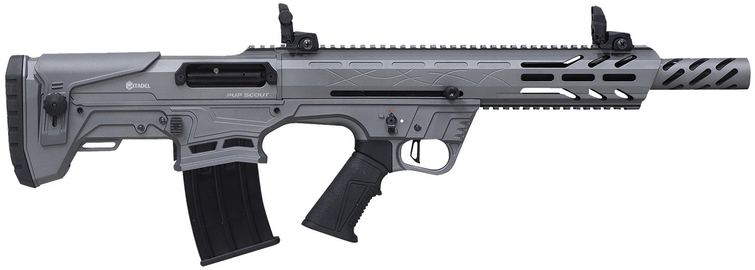 Citadel FRPS1218TG Pup Scout 12 Gauge Semi-Auto Shotgun 18.5" Gray - Citadel - 12 Gauge
