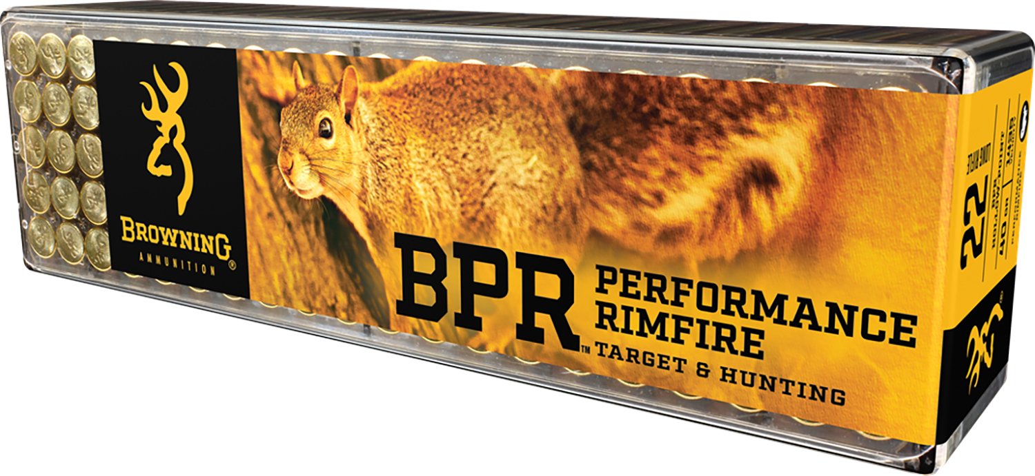 Browning BPR Performance Rimfire 22 Long Rifle Ammo 40gr FMJ 100 Rounds