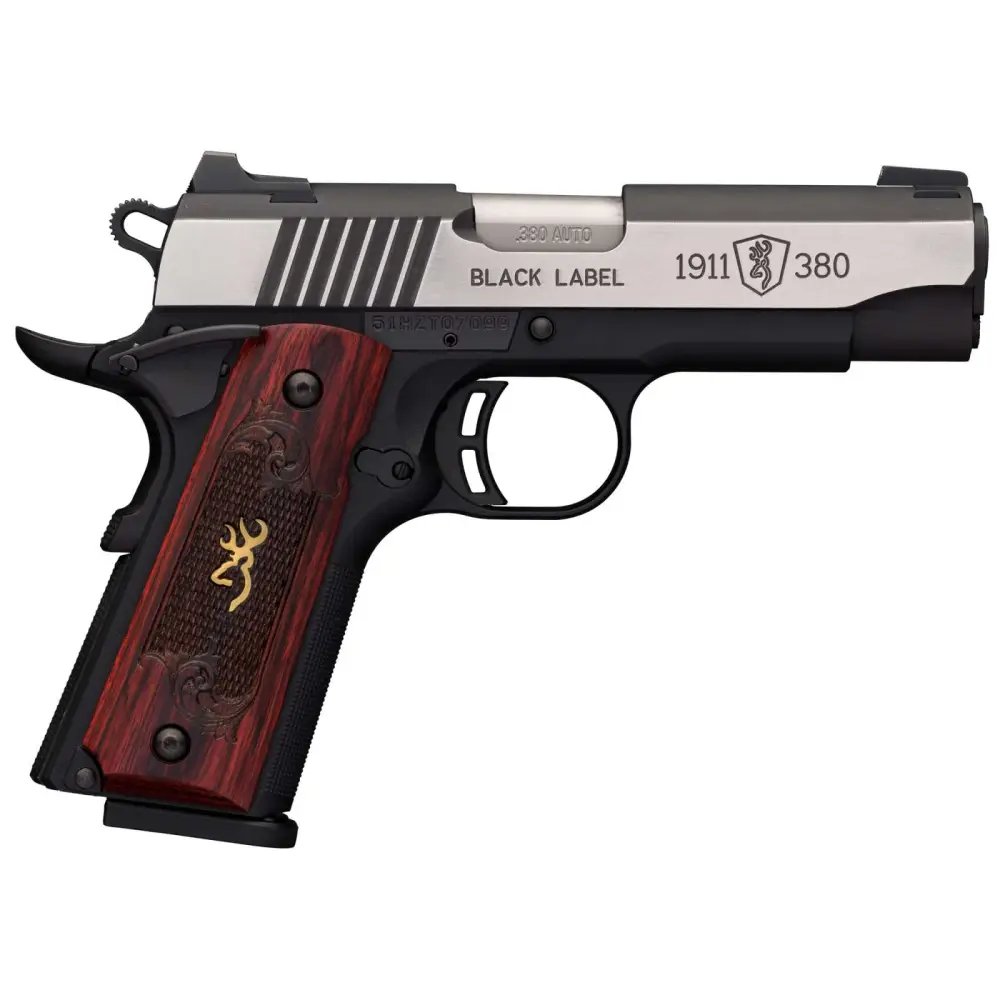 Browning 1911-380 Black Label 380 ACP 3.63 in Matte Black 8 Round Single Ac - Browning - 380 ACP