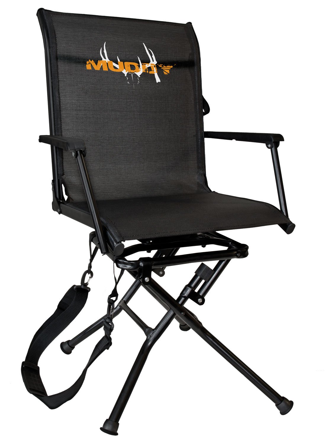 Muddy MUDMGS400 Swivel-Ease Ground Seat Black Steel 360 deg Swivel Chair