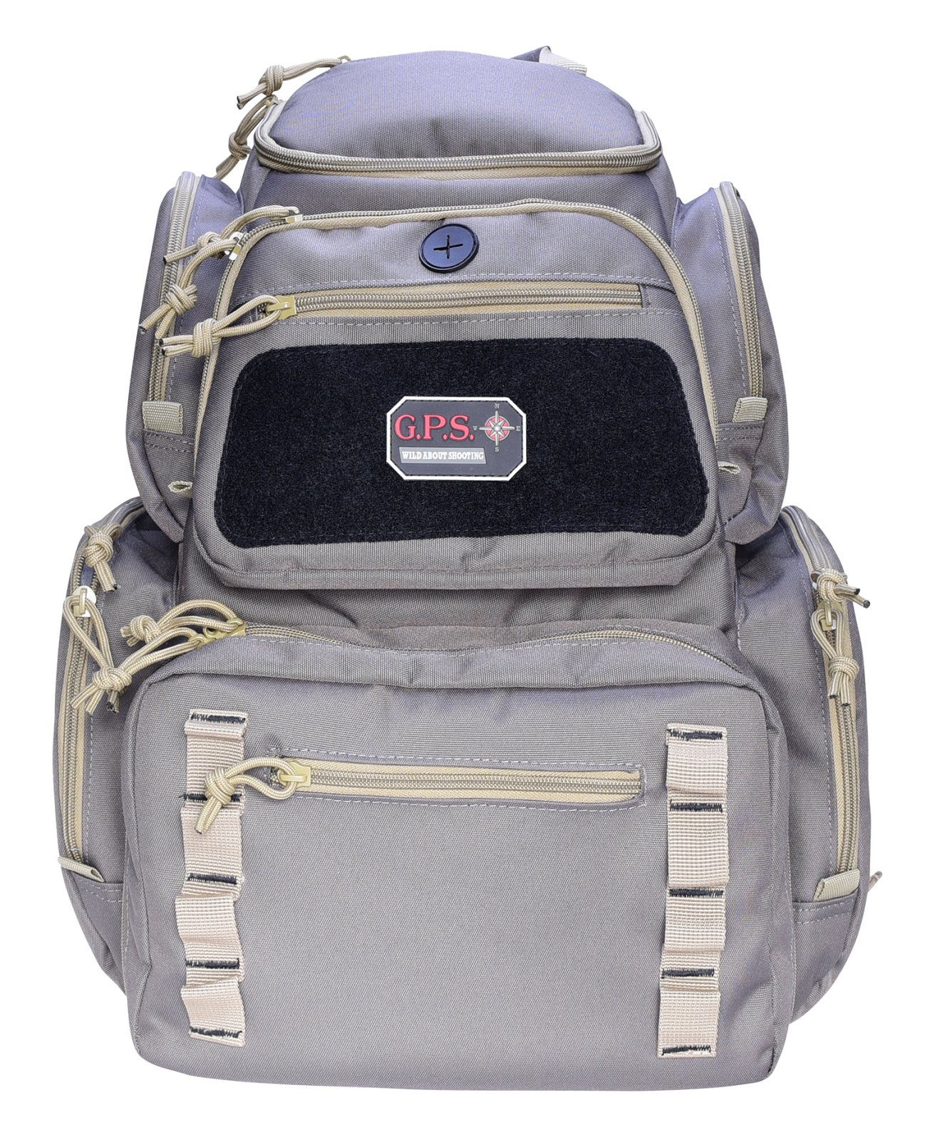 G Outdoors 1712BPRK Pistolero Backpack Rifle Green/Khaki, Holds 5 Handguns - GPS - RIFLE GREEN/KHAKI