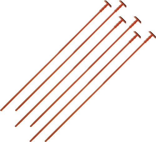 GSS ORANGE RIFLE RODS .22 CALIBER 6-PACK - Gun Storage Solutions