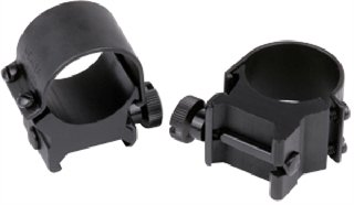 Weaver Detachable Top Mount Rings 1" Low Matte Black 49040 - Weaver - 1"
