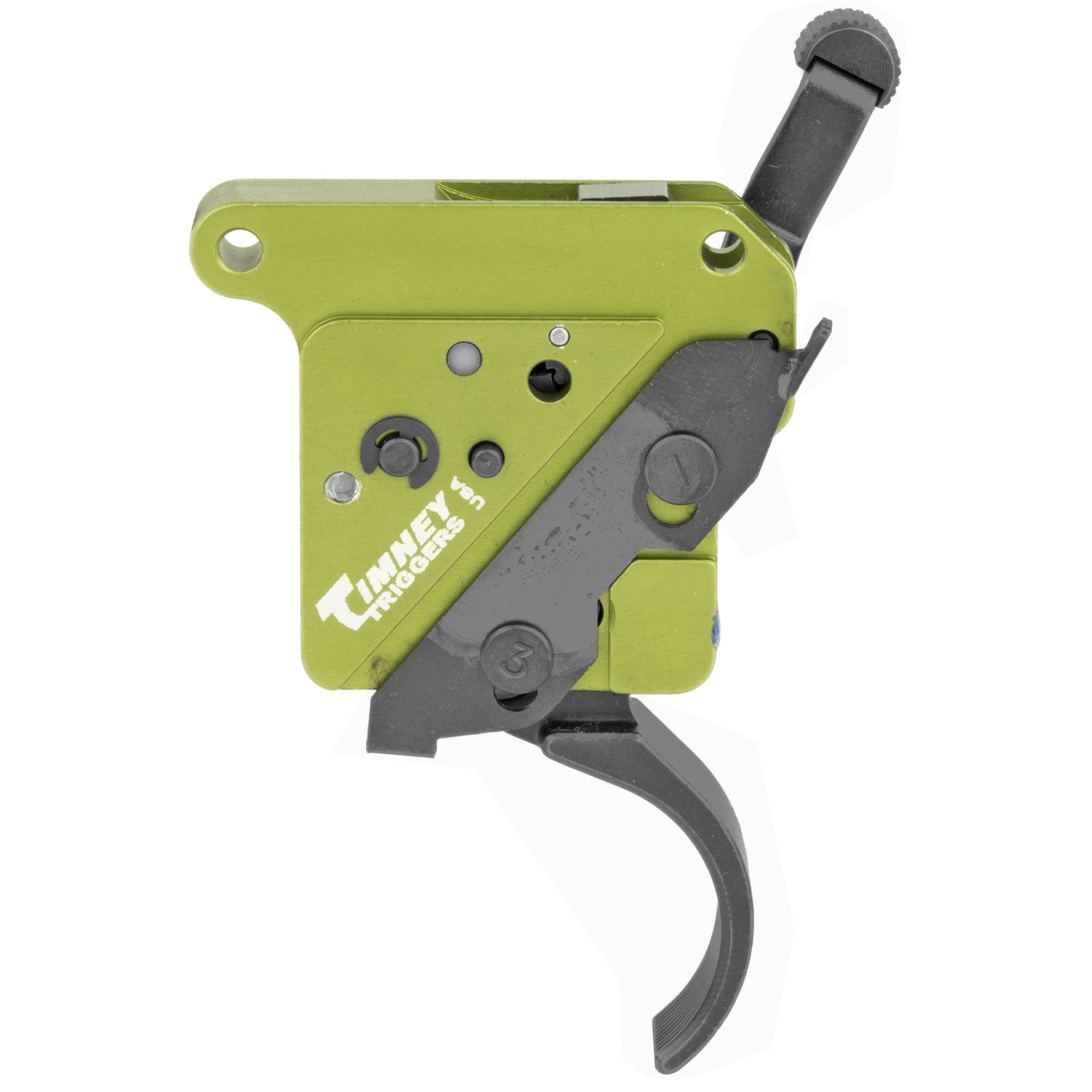 Buy Timney Triggers 510V2 Elite Hunter Curved Trigger with 3 lbs Draw Weight & Black/Green Finish for Remington 700 Right online