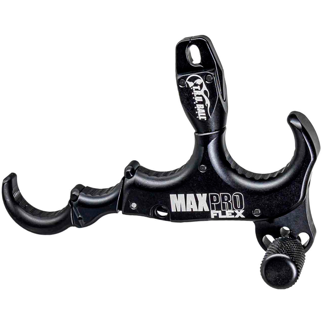 Tru Ball TMPF-BK Max Pro Flex Release Black 4 Finger