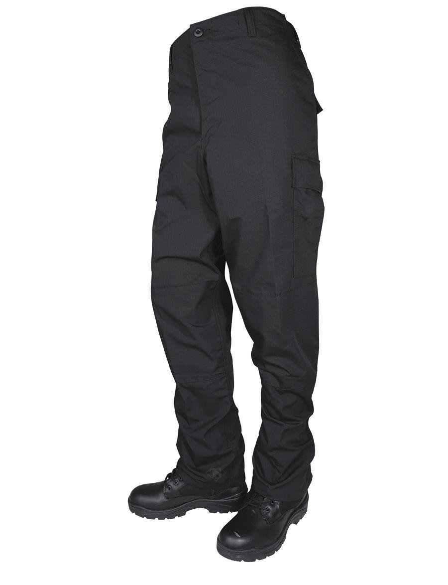 Tru-Spec 1827003 BDU Basic Pants Black Small 65/35 Poly-Cotton Rip-Stop