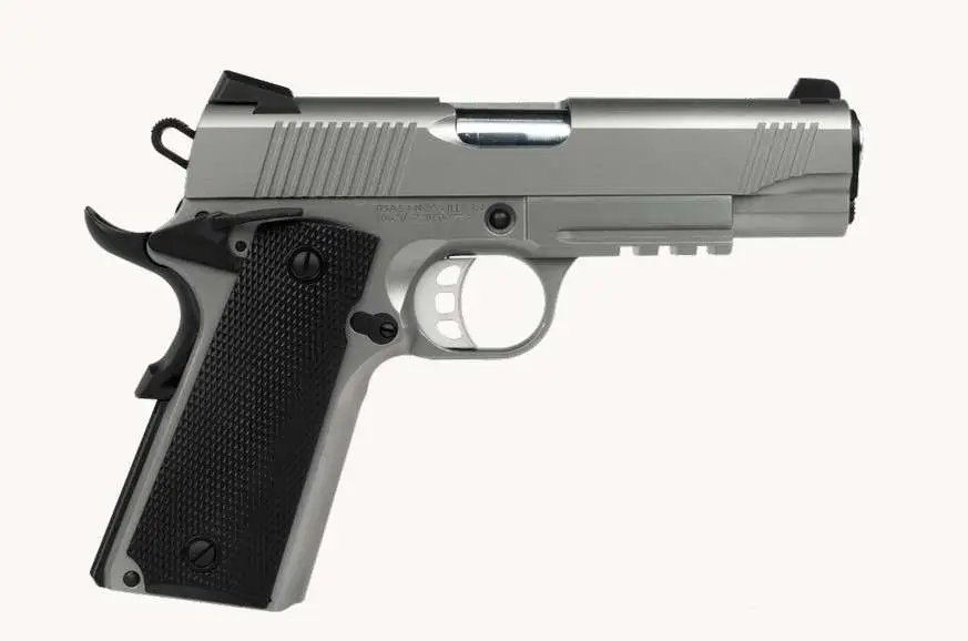Tisas SDS 1911D 45ACP 5" Stainless Steel Tactical Rail Novak Sights