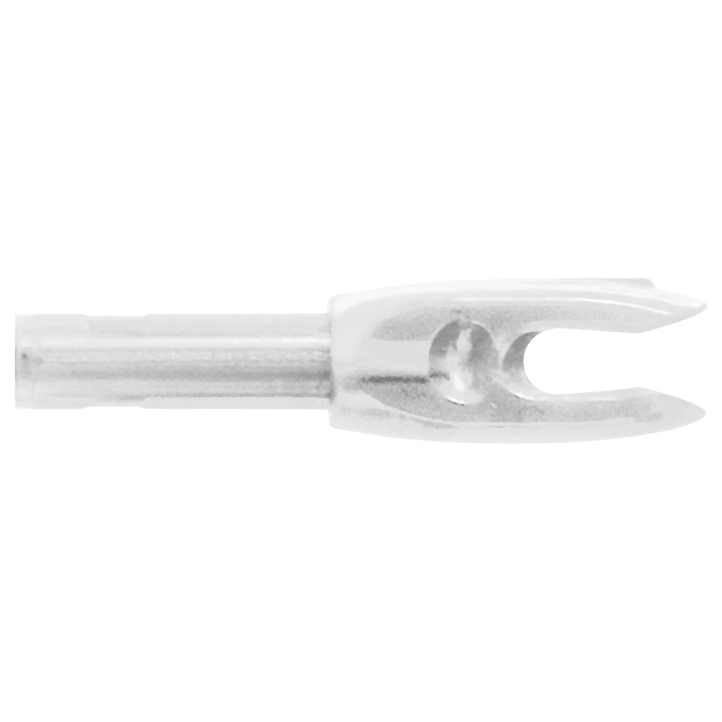 Easton 818647 N Nocks White 100pk Press-In for Genesis Arrows NASP Legal
