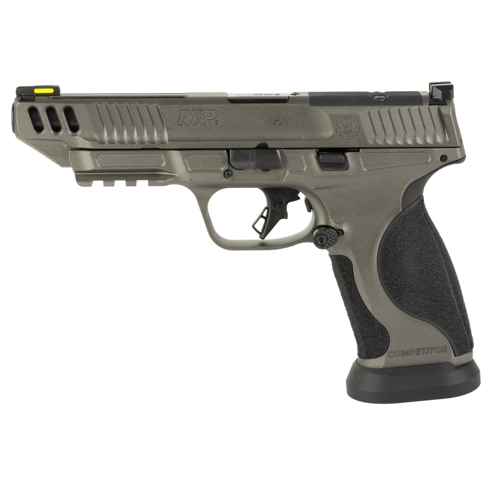 Smith & WESSON M&P M2.0 Competitor 9mm 5in 17rd Tungsten Gray Pistol 13199 - Smith & Wesson - 9mm