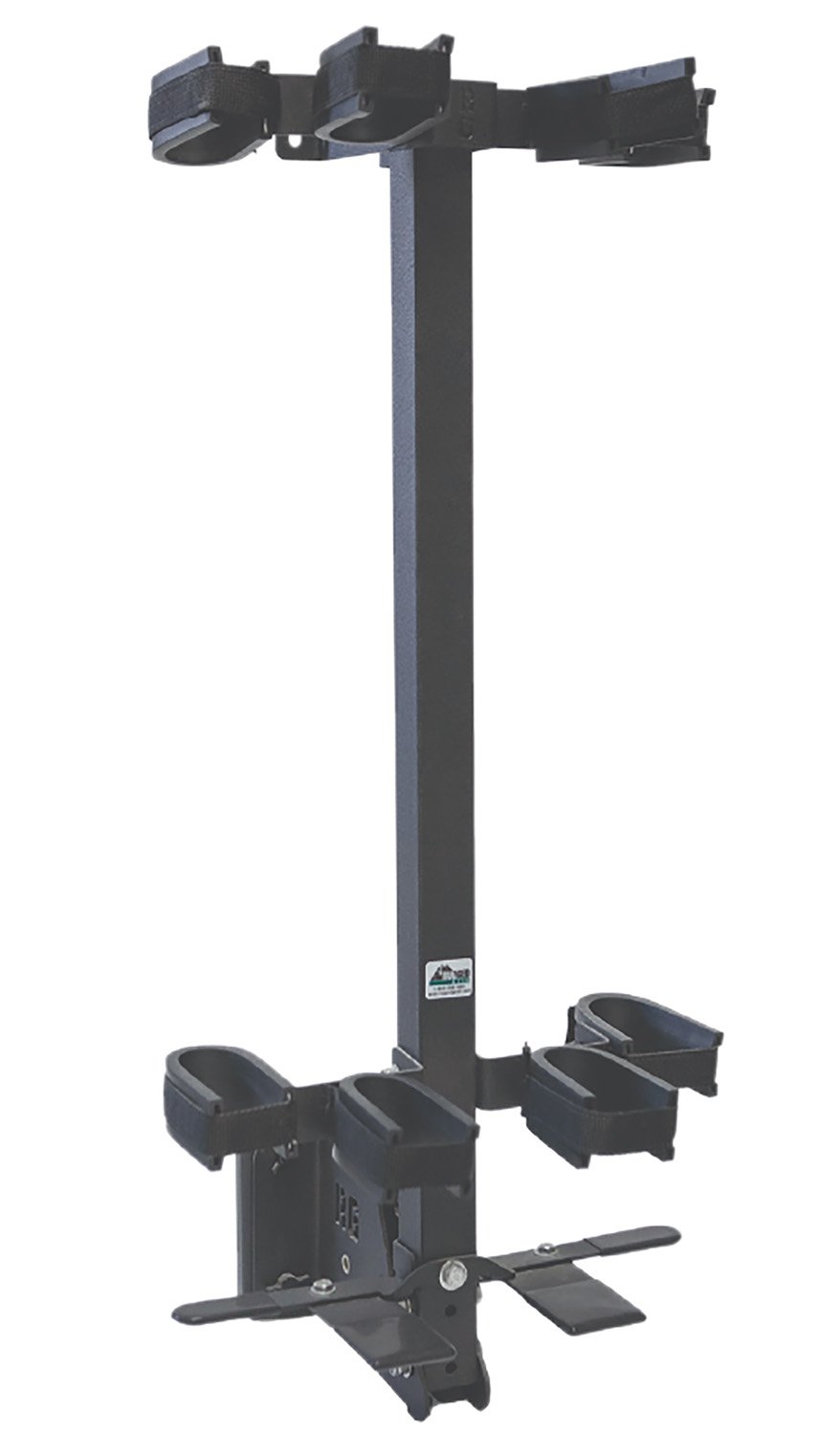 Rugged Gear 11094 Wall Mount Removeable Black Steel Holds 4 Rifle/Shotgun - Rugged Suppressors - BLACK