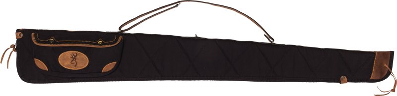 Browning Lona 52" Canvas/Leather Shotgun Case Black/Brown
