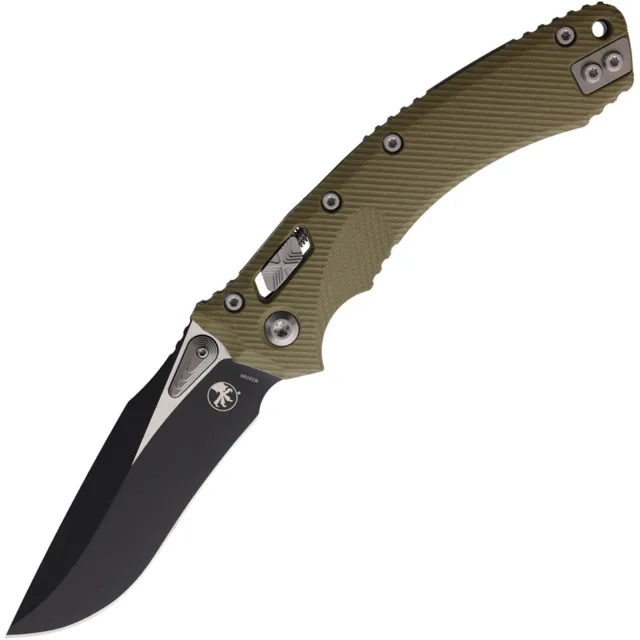 Microtech Amphibian 137RL-1FLGTOD 3.9 In SE Black Green G-10 Handle