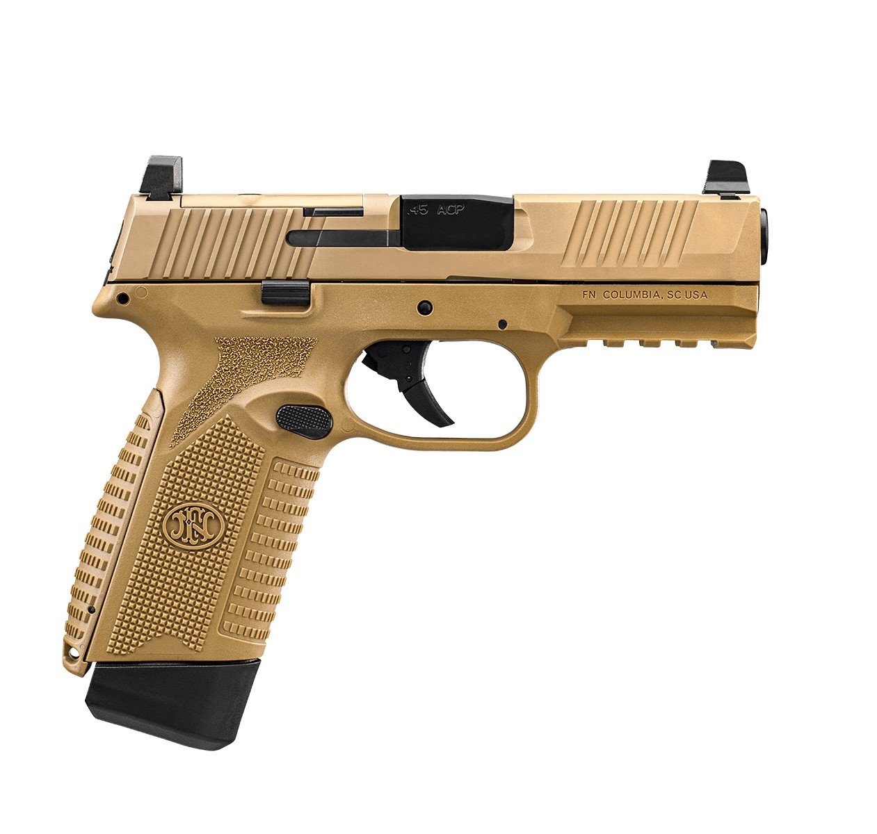 FN 545 MRD 45 ACP 10+1 Pistol: Upgraded Ergonomics, Enduring Accuracy, Red Dot Mount - FN America - 45 ACP