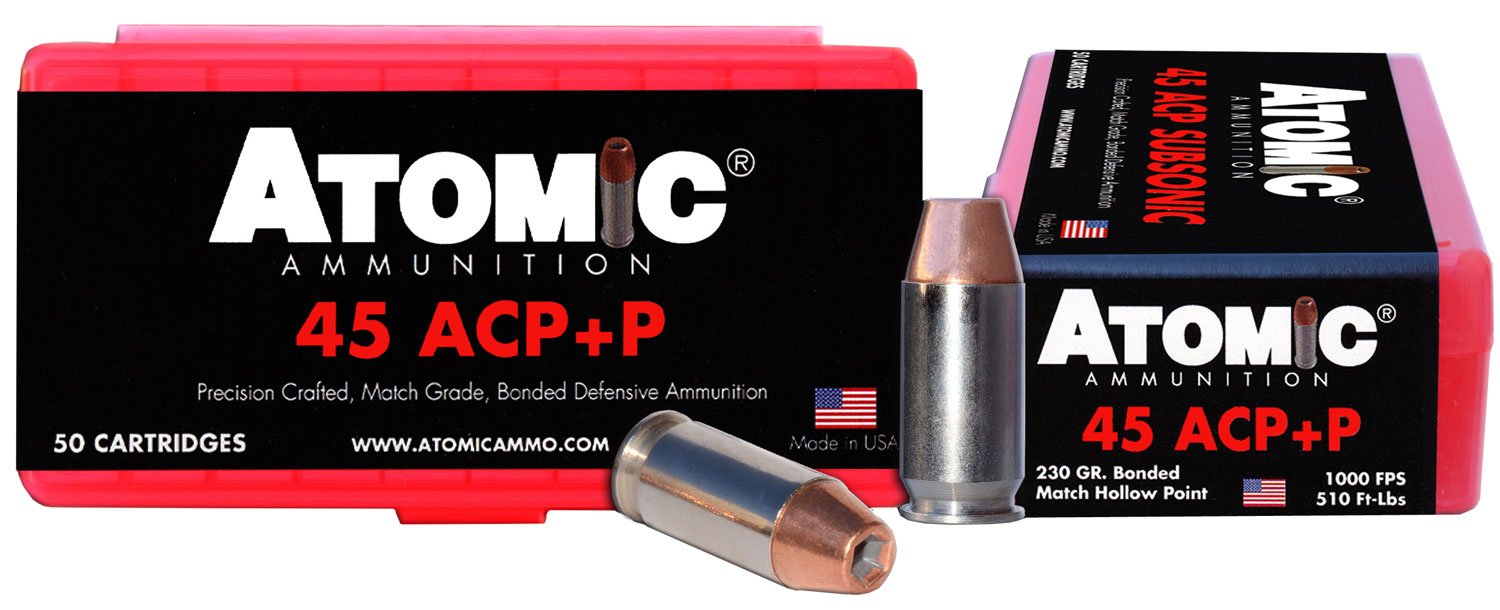 Atomic Ammunition 00433 Pistol Precision Craft 45ACP +P 230gr Bonded Mat...