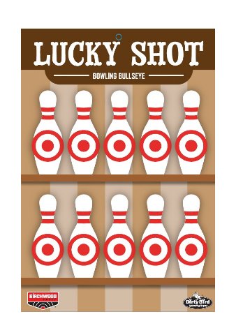 Birchwood Casey Dirty Bird Lucky Shot  Bowling Pins Target 12x18 6/ct