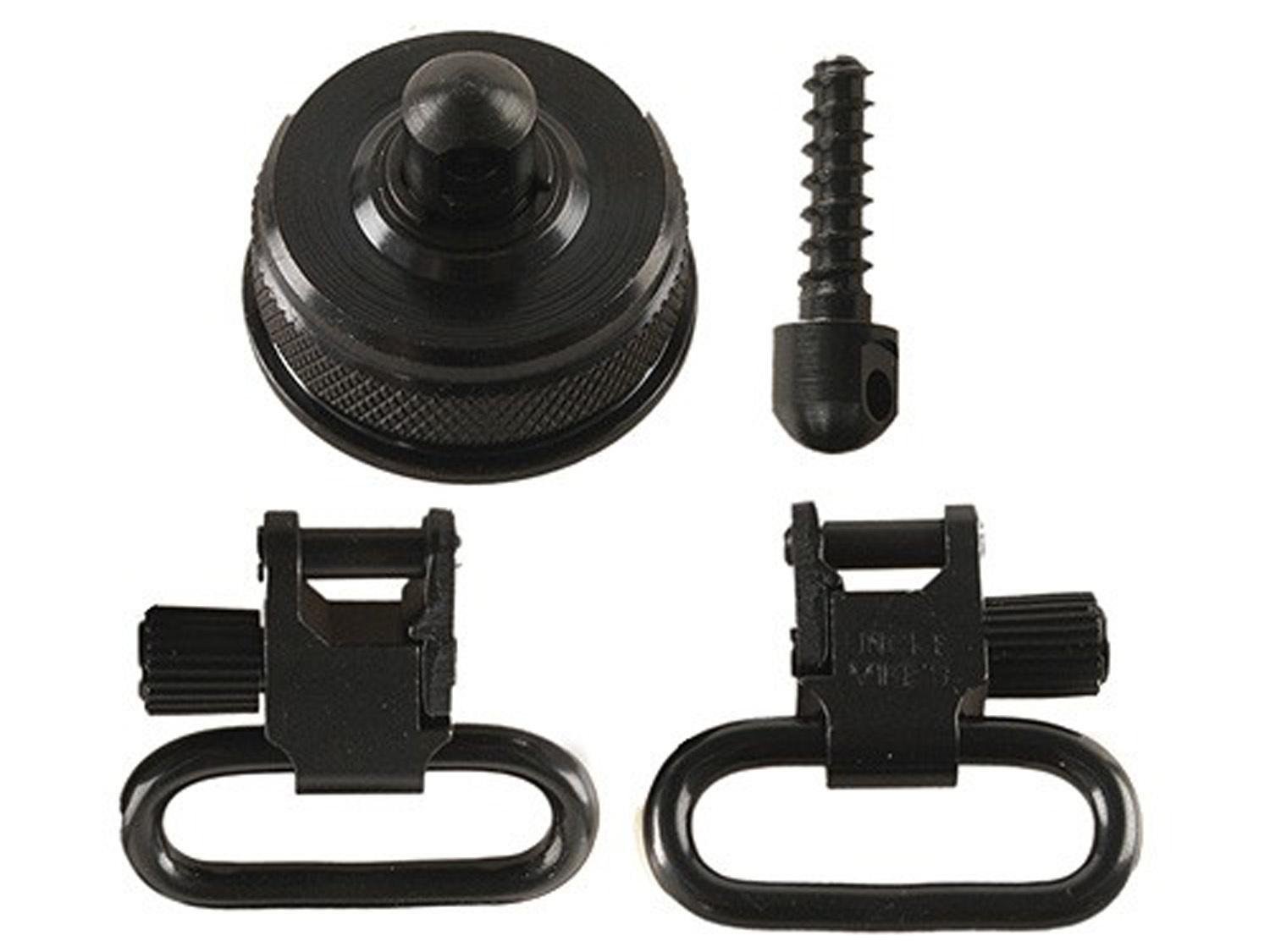 Buy Uncle Mike's 18112 Swivel Set for Mossberg 590 835 12 Gauge Steel Blued online