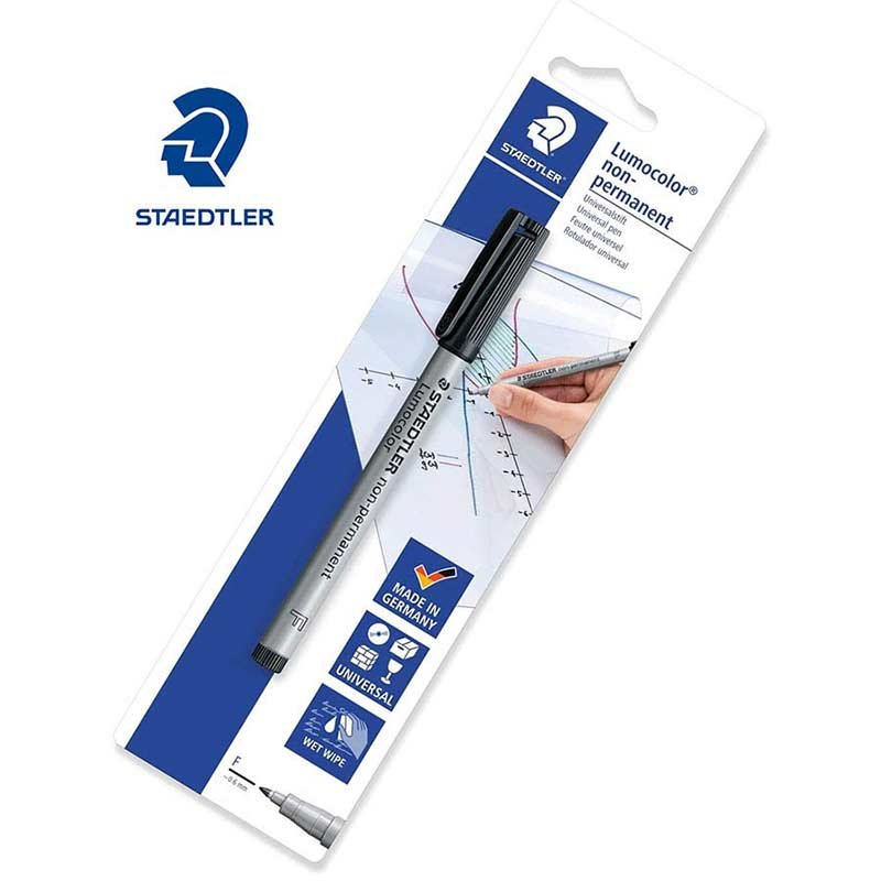 Uni Lumocolor Non P FP Pen BK - Uni