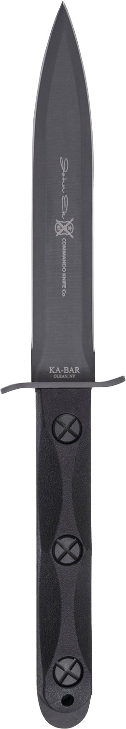 Ka-Bar EK44 6.63" Double Edge Spear Point 1095 Cro-Van Blade, GRN Handle