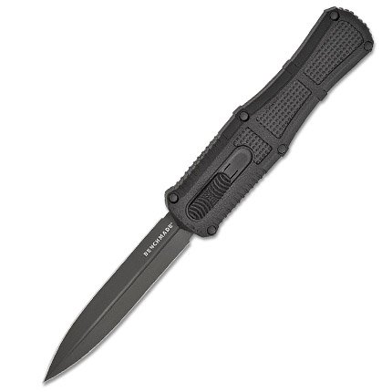 Benchmade 3370GY Claymore OTF Dagger 3.89" Smoke Gray Blade, Black Handle - Benchmade