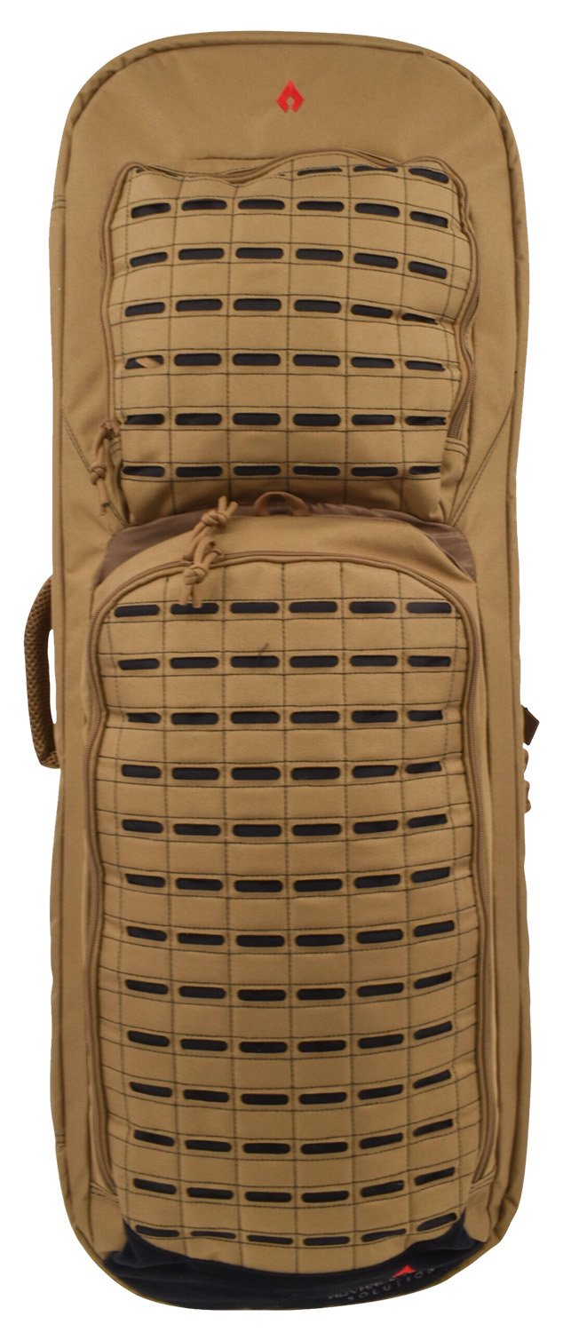 Advance Warrior FR28RBPTN/BL 28" Tactical Rifle Backpack, Black 600D Poly - AWS - TAN