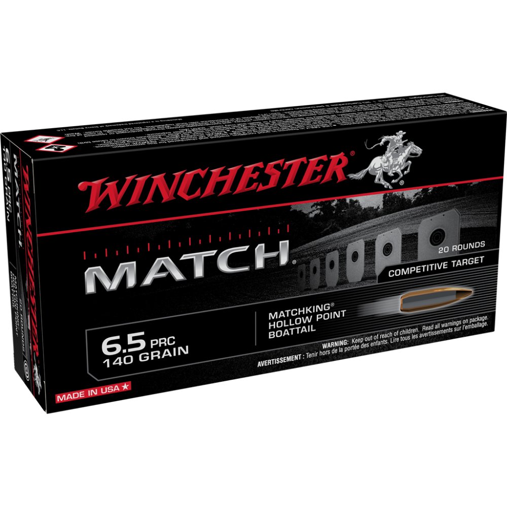 Winchester S65PM 6.5 PRC 140 Grain Sierra MatchKing BTHP 20 Rounds - Winchester - SIERRA MATCHKING BTHP