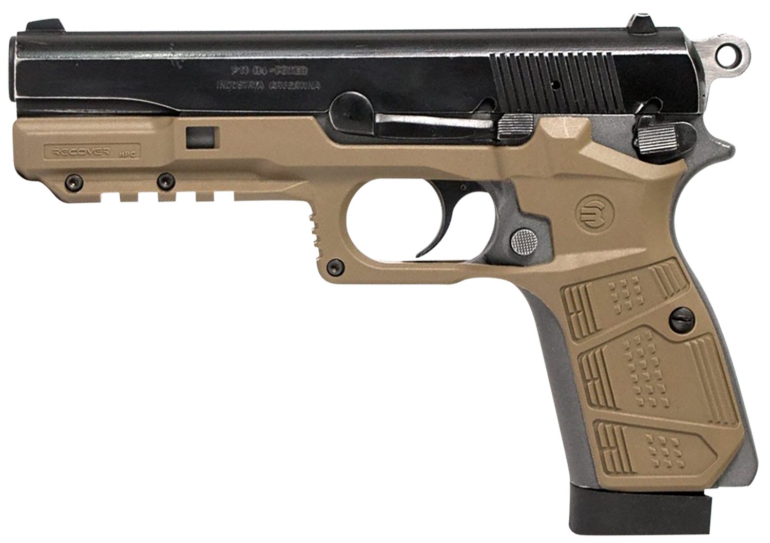 Recover Tactical HPC02 Tan Polymer Grip & Rail System for Browning Hi-Power