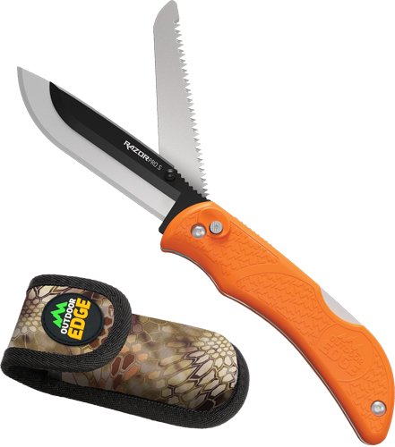 Outdoor Edge RSB356C Razor Pro 3.5" Folding Knife Orange Stainless Steel - Outdoor Edge