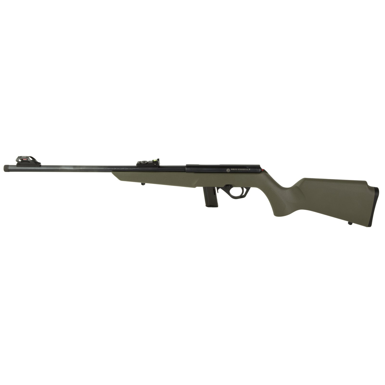 RB22L1611OD Rossi Compact Bolt Action Rimfire Rifle - OD Green 22 LR 16.5" Barrel 10rd Synthetic Stock