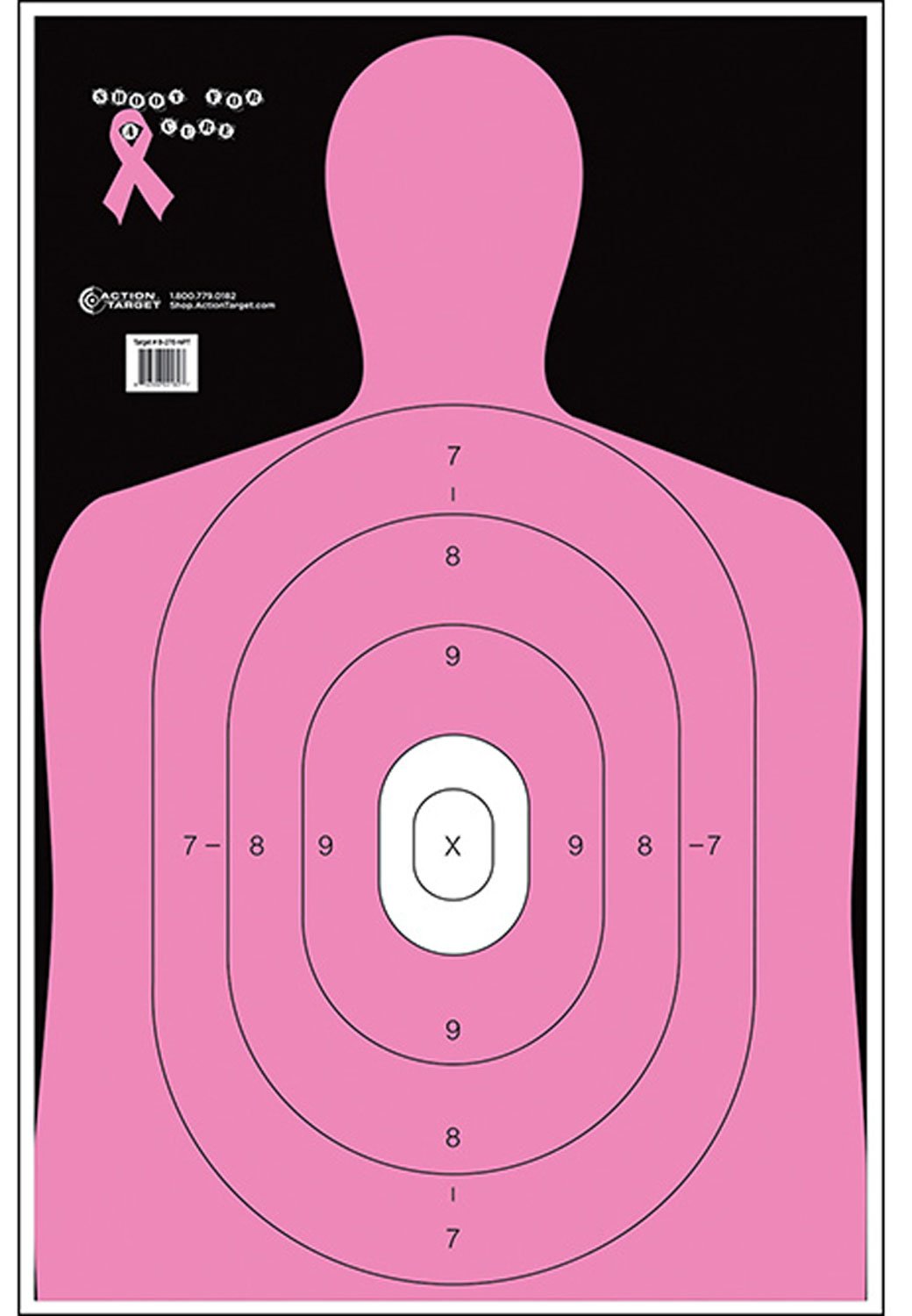Action Target B27ENPT100 Pink Silhouette Paper Target 23"x35" 100 Pack