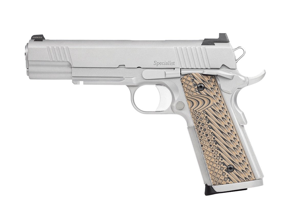 Dan Wesson Specialist Stainless 45ACP 5" Barrel 8rd G10 Grips - Dan Wesson - 45 ACP