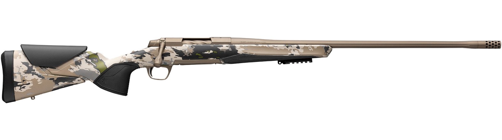 Browning 036106282 X-Bolt 2 Speed LR SR 6.5 Creedmoor 24" Fluted Sporter Barrel Smoked Bronze Cerakote Rifle - Browning - 6.5 Creedmoor