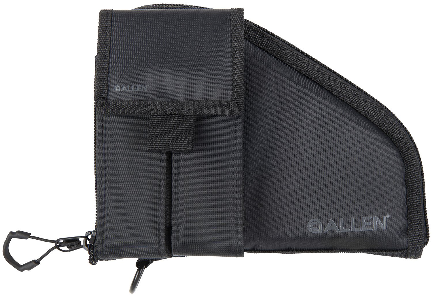 Allen Pistol Case w/Mag Pouch Compact 8" Black - Allen Company - BLACK