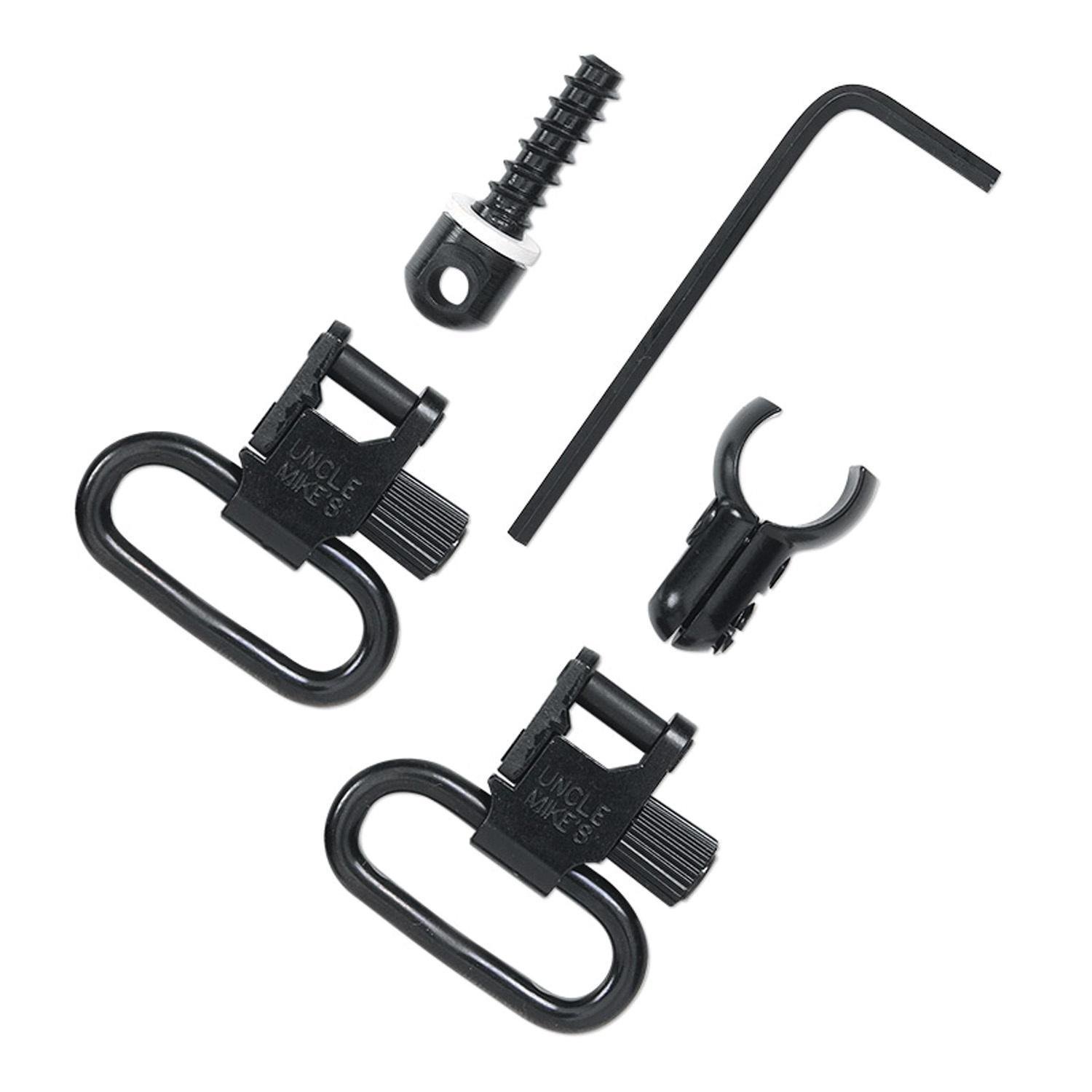 Uncle Mikes QD 115 U22 Swivel 1" Fits Mag Tubes .420"- .470" Black 1071-2