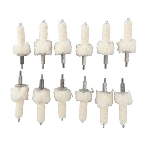 Brownells AR-15/M16 Wool Chamber Mop 223 Remington 8-32M 12 Pack