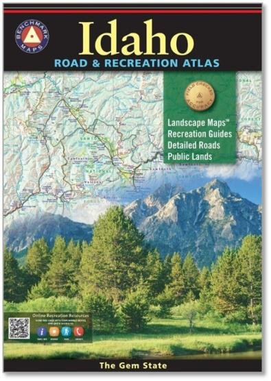 BENCHMARK ID-ATLAS Idaho Road & Recreation Atlas 16 x 11 96pg BLM overlay
