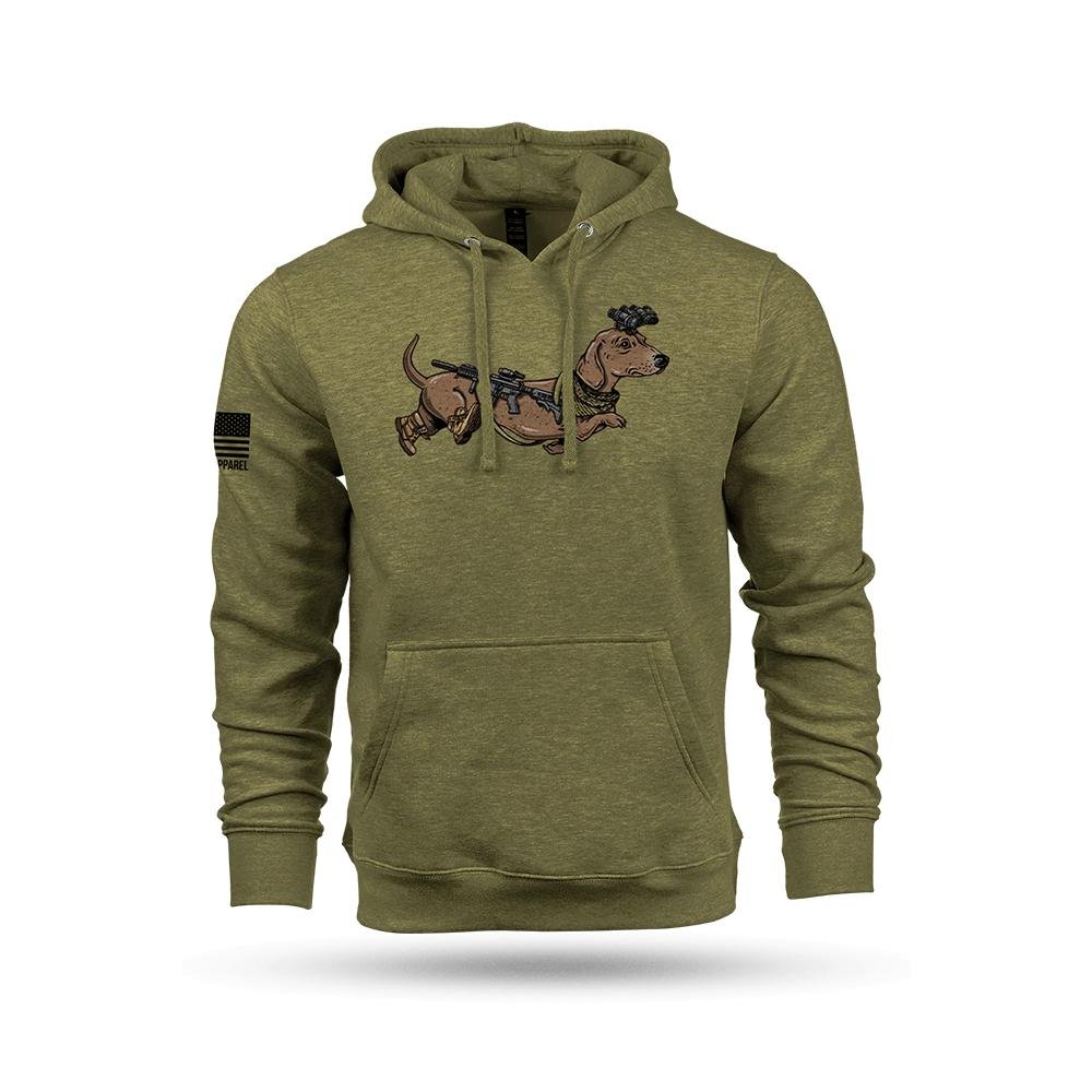 Nine Line Tactical Wiener Hooded Sweatshirt Olive L - Nine Line Apparel